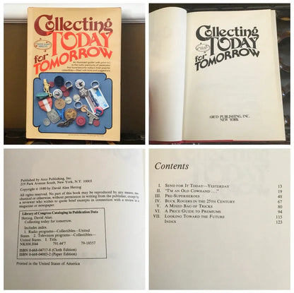 COLLECTING TODAY FOR TOMORROW (1980) by David Alan Herzog, Collector Book On Radio Premiums
