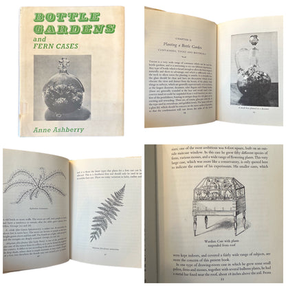 VINTAGE BOOK LOT (1940s, 1950s, 1960s) - Three (3) Books on Flower Arranging, Bottle Gardens, and Small Greenhouses