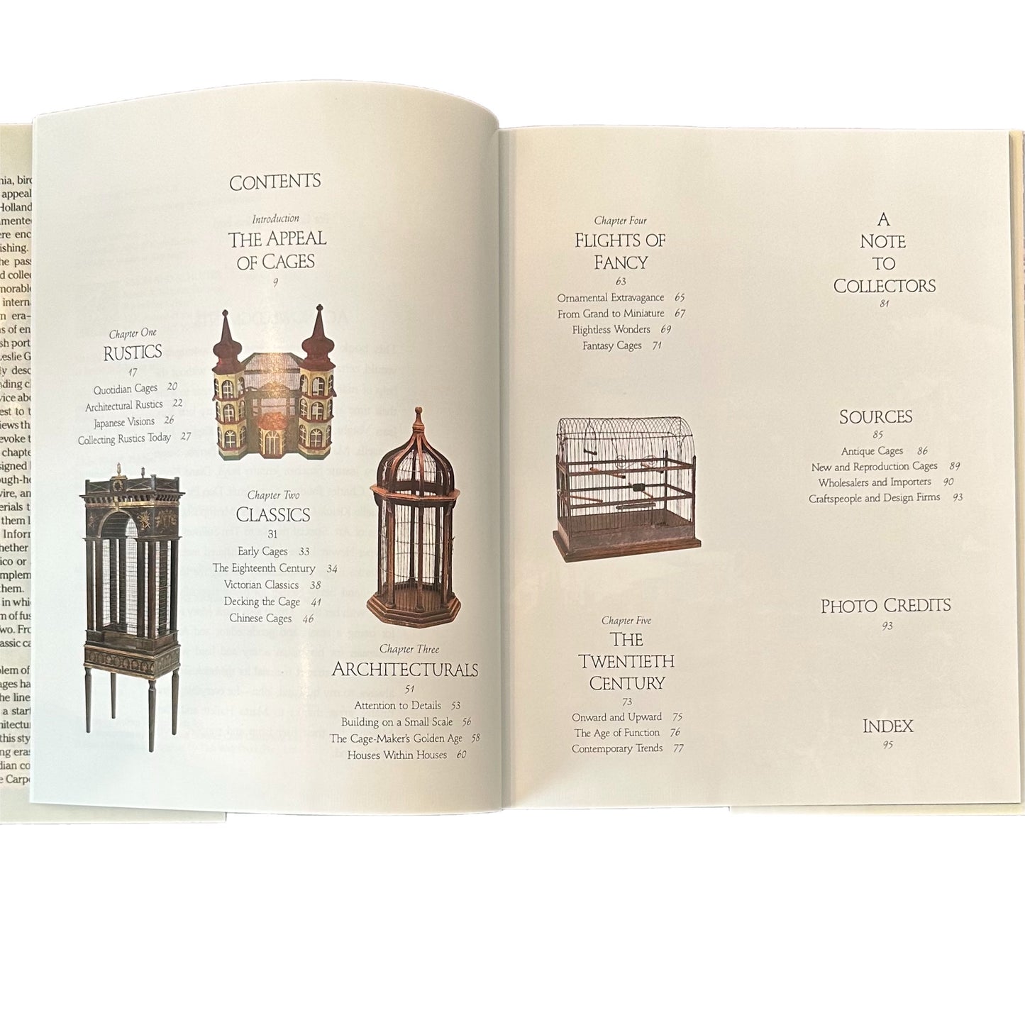 THE BIRDCAGE BOOK: ANTIQUE BIRDCAGES FOR THE CONTEMPORARY COLLECTOR (1992) by Leslie Garisto