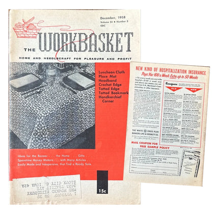 VINTAGE “THE WORKBASKET” MAGAZINE LOT (1958, 1959) - Seven (7) Magazines