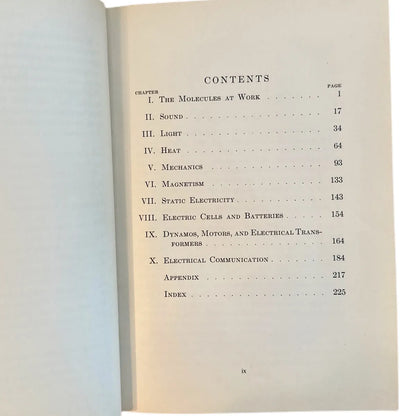 DESCRIPTIVE PHYSICS (1936) by Sherman R. Wilson, Vintage High School Textbook